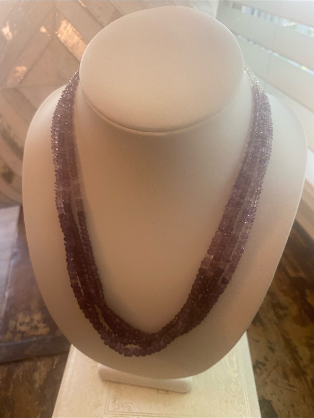 JTV Multi-Strand Semi Precious Amethyst stones
